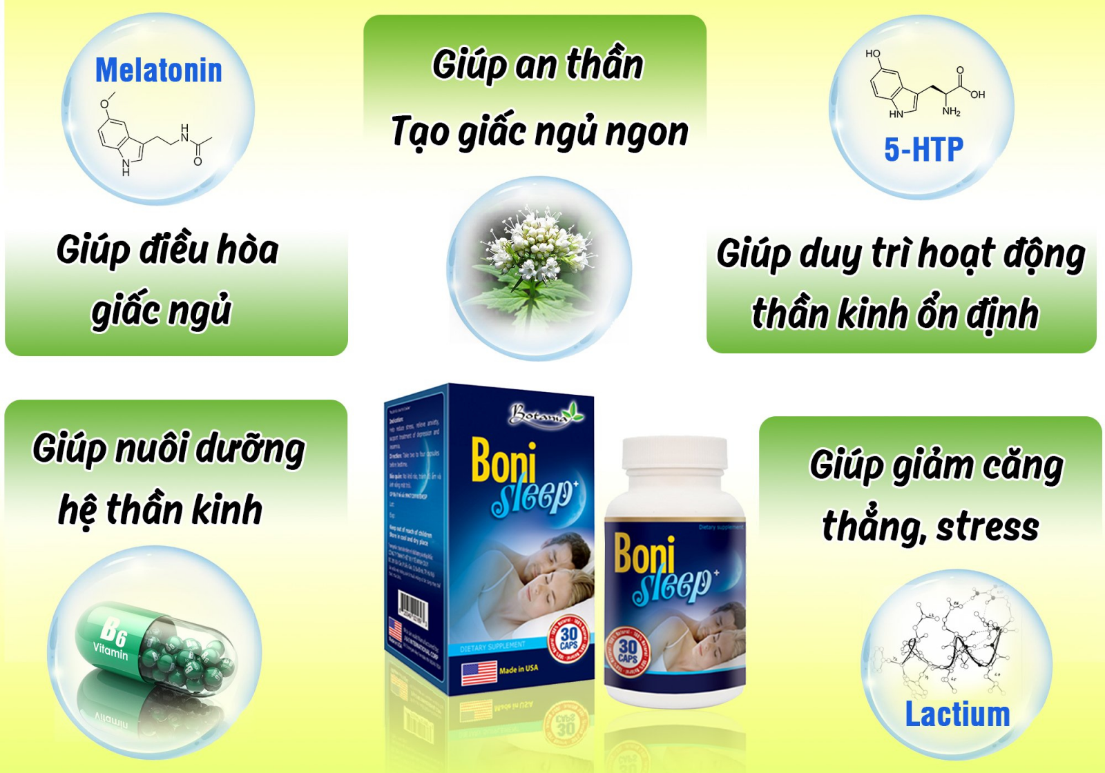 Công thức thành phần của BoniSleep +