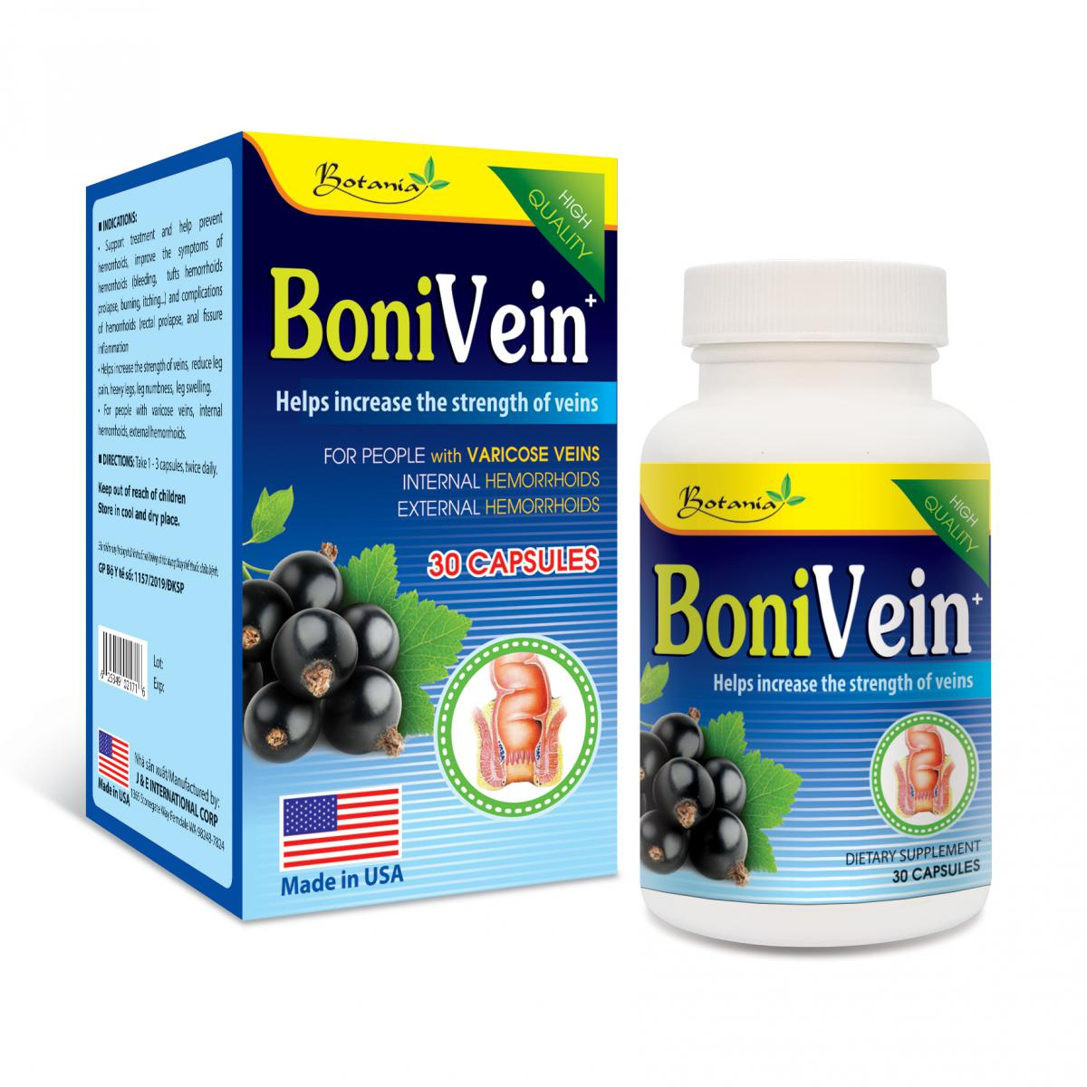 Tác dụng phụ của BoniVein + là gì? Mua BoniVein + ở đâu là chính hãng?